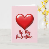 Rotes Valentins-Partnerkarte Karte (Gelbe Blume)