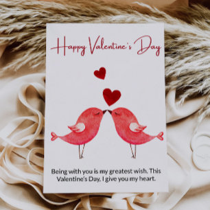 Rotes Valentinskarte Feiertagskarte