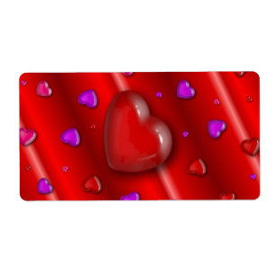 Rotes Valentinsliebe-Herzen-Muster