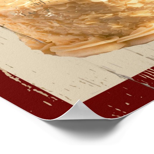 Rotes Velvet Poster (Ecke)