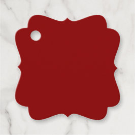 Rotes Velvet, Solid Color | Classic | elegant Geschenkanhänger