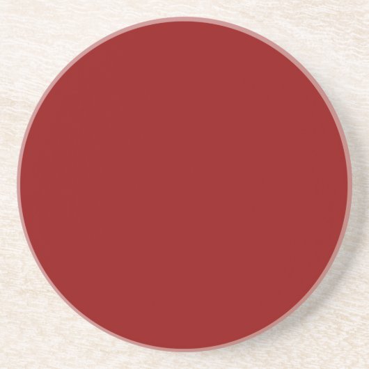 Rotes Velvet, Solid Color | Classic | elegant Getränkeuntersetzer (Vorne)