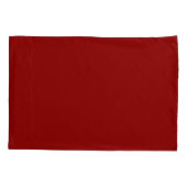 Rotes Velvet, Solid Color | Classic | elegant Kissenbezug (Rückseite)