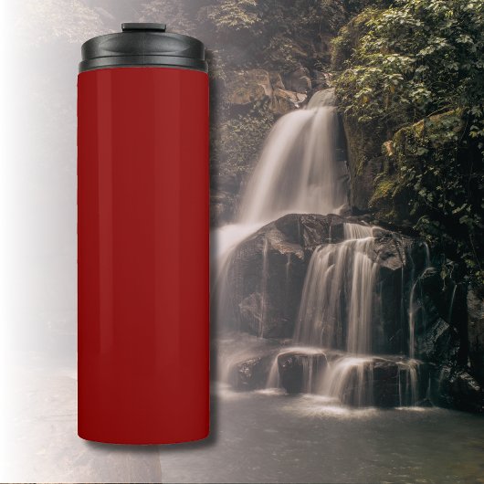 Rotes Velvet, Solid Color | Classic | elegant Thermosbecher