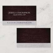 Rotes Velvet Visitenkarte (Vorne/Hinten)