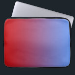 Rotes Verblassen zu den blauen Farben, einfacher Laptopschutzhülle<br><div class="desc">Ein schlichter und einfacher Entwurf einer Farbsteigung,  die von Rotem zum Blau durch Schatten von rötlich-lila und von Lila verblaßt.</div>