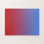 Rotes Verblassen zu den blauen Farben, einfacher Puzzle (Horizontal)