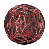 Rotes verflochtenes Netz aus rustikalem und gezoge Baseball (Vorderseite)