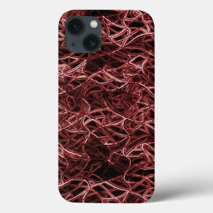 Rotes verflochtenes Netz aus rustikalem und gezoge Case-Mate iPhone Hülle
