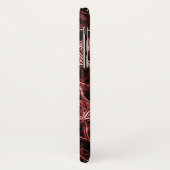 Rotes verflochtenes Netz aus rustikalem und gezoge Case-Mate iPhone Hülle (Hinten/Links)