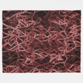 Rotes verflochtenes Netz aus rustikalem und gezoge Fleecedecke (Vorderseite (Horizontal))