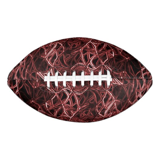 Rotes verflochtenes Netz aus rustikalem und gezoge Football (Vorderseite)