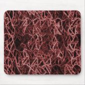 Rotes verflochtenes Netz aus rustikalem und gezoge Mousepad (Vorne)