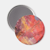 Rotes versteinertes Holz, Arizona Magnet (Vorderseite/Rückseite)