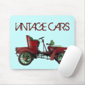 ROTES VINTAGAUTO, KLASSISCHES AUTOMOTIVES, Aquamar Mousepad (Mit Mouse)