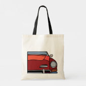 Rotes Vintage-Auto Tragetasche (Rückseite)