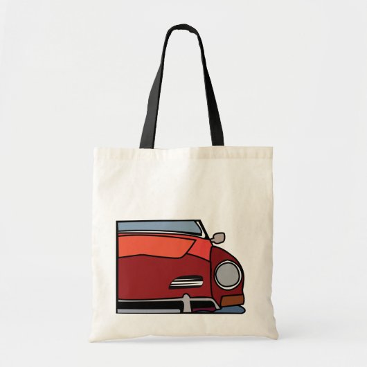 Rotes Vintage-Auto Tragetasche (Vorne)