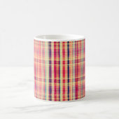 Rotes vintage-grob gestreiftes Muster Kaffeetasse (Mittel)