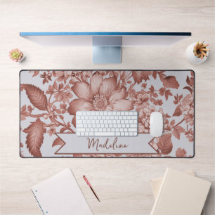 Rotes Vintages Chinoiserie Florenz Schreibtischunterlage