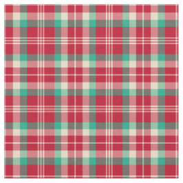 Rotes Vintages Weihnachten kariert Stoff