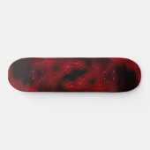 Rotes Virusmuster Skateboard (Horizontal)