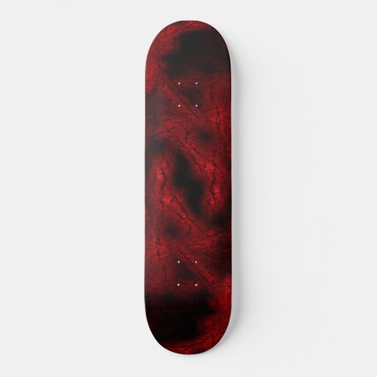 Rotes Virusmuster Skateboard (Vorderseite)