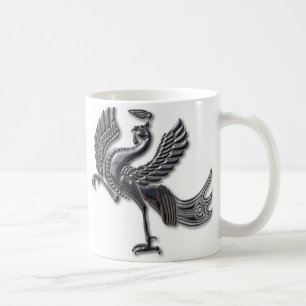 Rotes Vogelglas Kaffeetasse