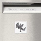 Rotes Vogelglas Magnet (In Situ (Geschirrspüler))