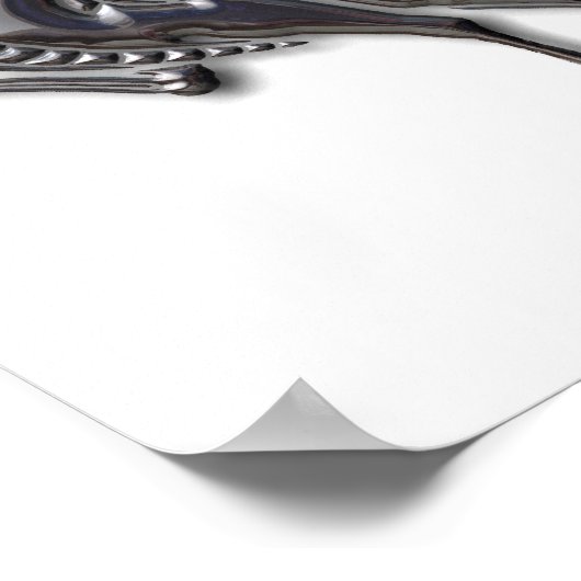 Rotes Vogelglas Poster (Ecke)