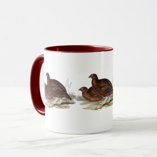 Rotes Waldhuhn Tasse (Vorderseite Links)