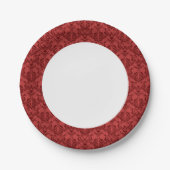 Rotes Wallpaper Pappteller (Vorderseite)
