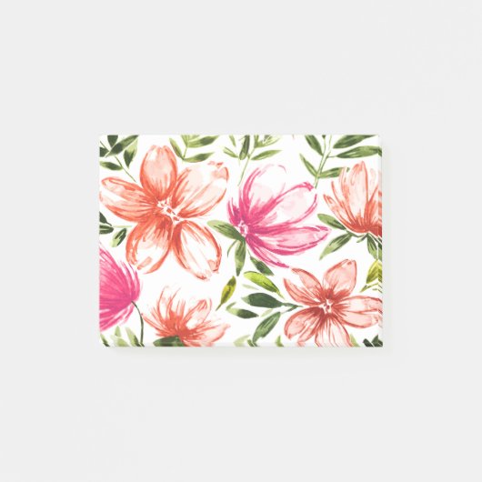 Rotes Wasser - Blume 5 Post-it Klebezettel (Vorderseite)