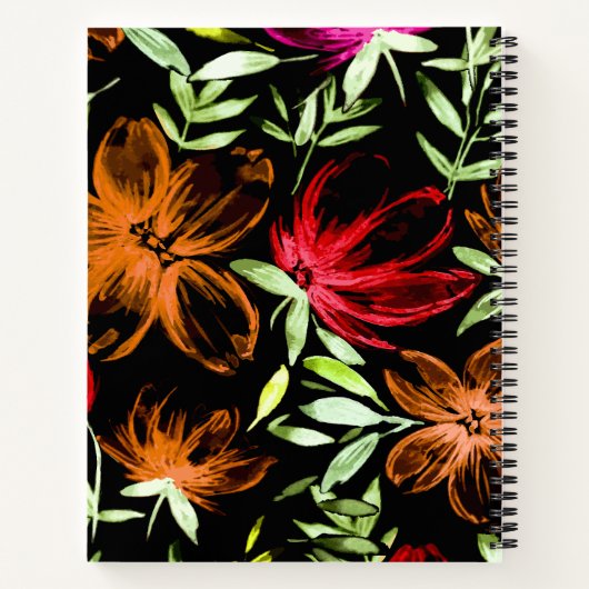 Rotes Wasser - Blume 6 Notizblock (Rückseite)