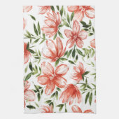 Rotes Wasser - Blume Geschirrtuch (Vertikal)