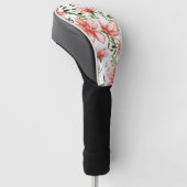 Rotes Wasser - Blume Golf Headcover (angewinkelt)