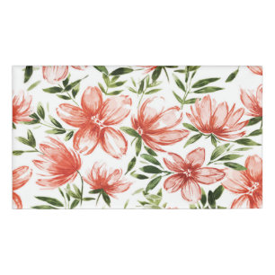 Rotes Wasser - Blume Namenschild