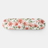 Rotes Wasser - Blume Skateboard (Horizontal)