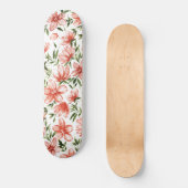 Rotes Wasser - Blume Skateboard (Vorderseite)