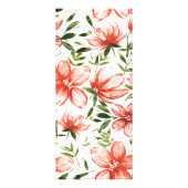 Rotes Wasser - Blume Werbekarte (Hinten)