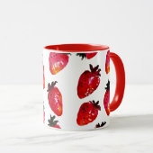 Rotes Wasser Erdbeeren Elegante Personalisiert Tasse (VorderseiteRechts)