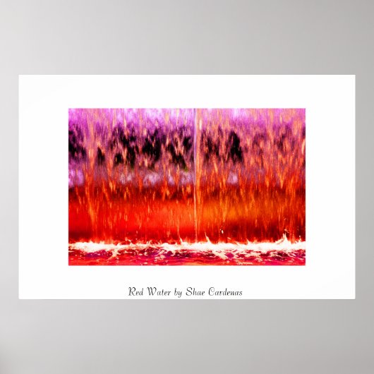 Rotes Wasser Poster (Vorne)