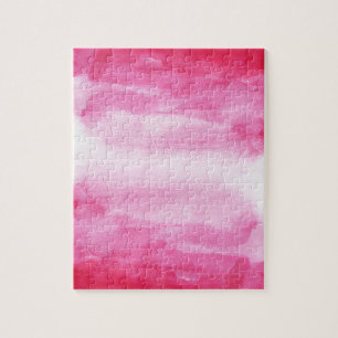 Rotes Wasserfarben-Ombre Puzzle
