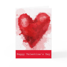 Rotes Wasserfarbenherz Gothie Valentine