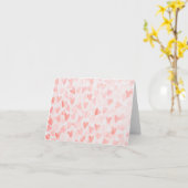 Rotes Wasserfarbenherz Karte (Gelbe Blume)