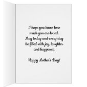 Rotes Wasserfarbenherz Muttertag Oma (Innen (Rechts))