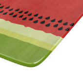 Rotes Wassermelon Slice Glasschnitt-Board Schneidebrett (Ecke)