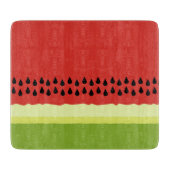 Rotes Wassermelon Slice Glasschnitt-Board Schneidebrett (Vorderseite)