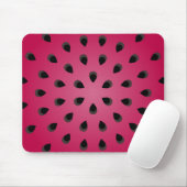 Rotes Wassermelonenstück mit Samen Mousepad (Mit Mouse)