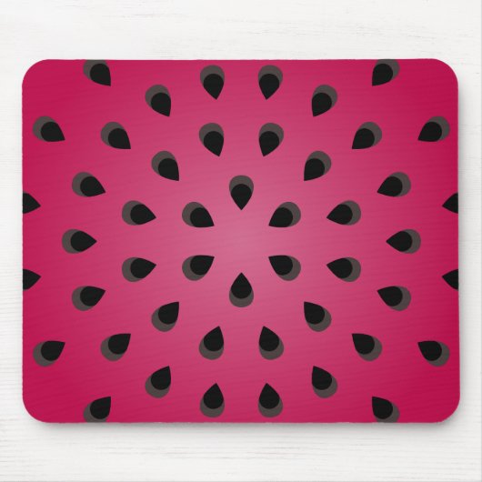 Rotes Wassermelonenstück mit Samen Mousepad (Vorne)
