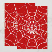 Rotes Web Einladung (Vorne/Hinten)